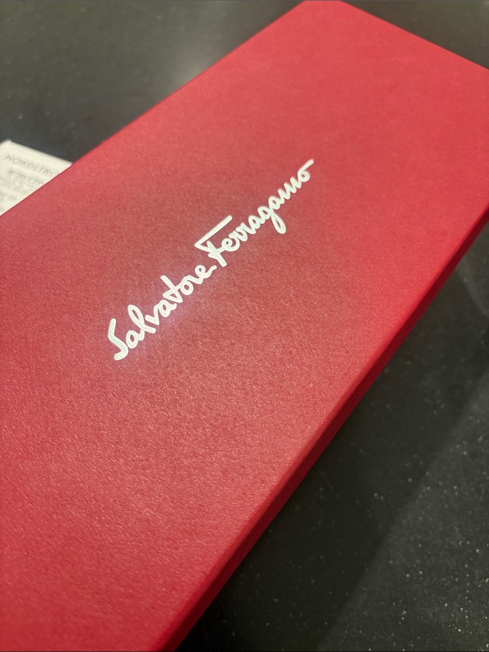 Salvatore Ferragamo Black Logo Pattern Slide Sandals
